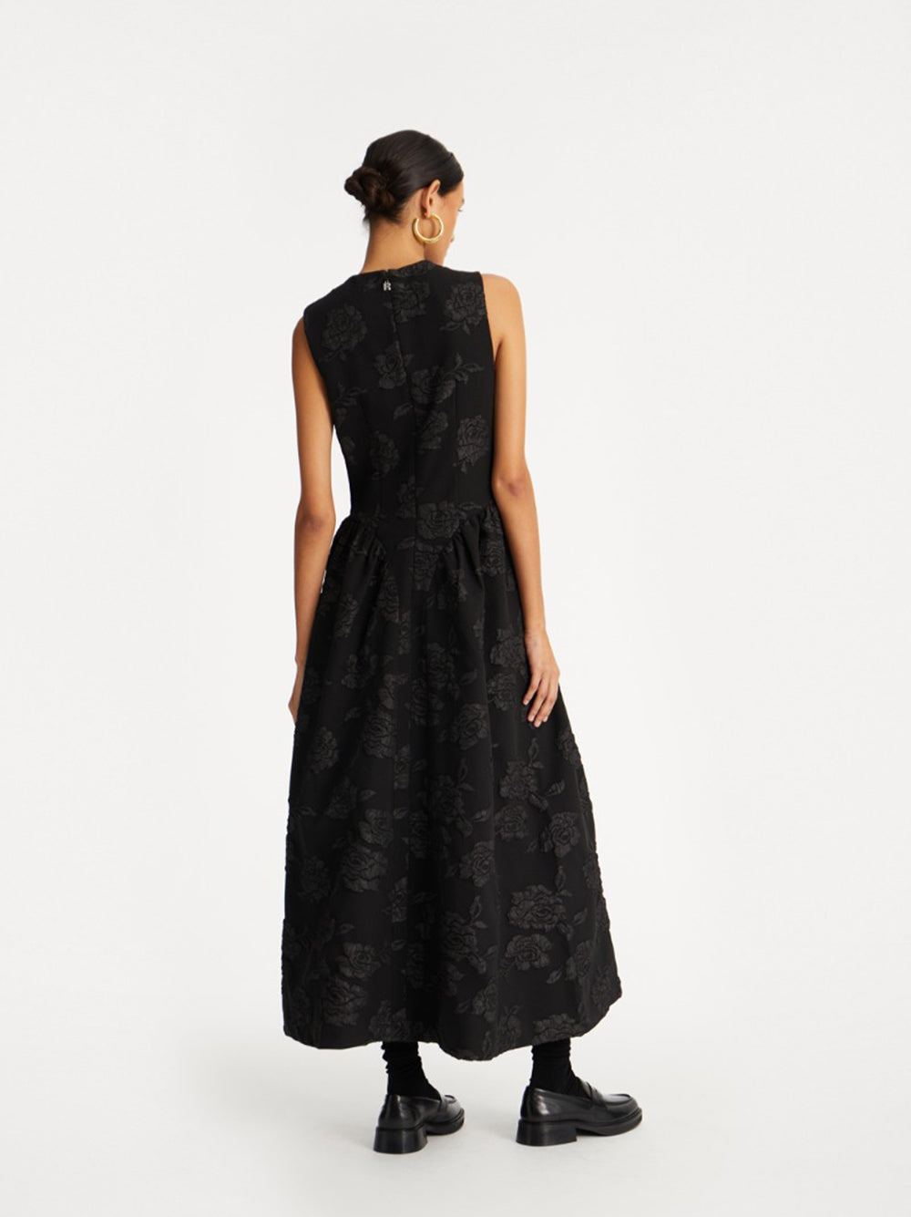Midi dress in jacquard