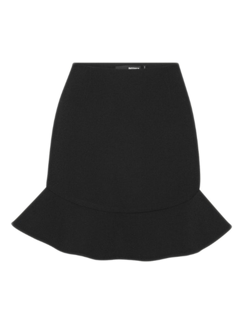 Suitting mini ruffle skirt
