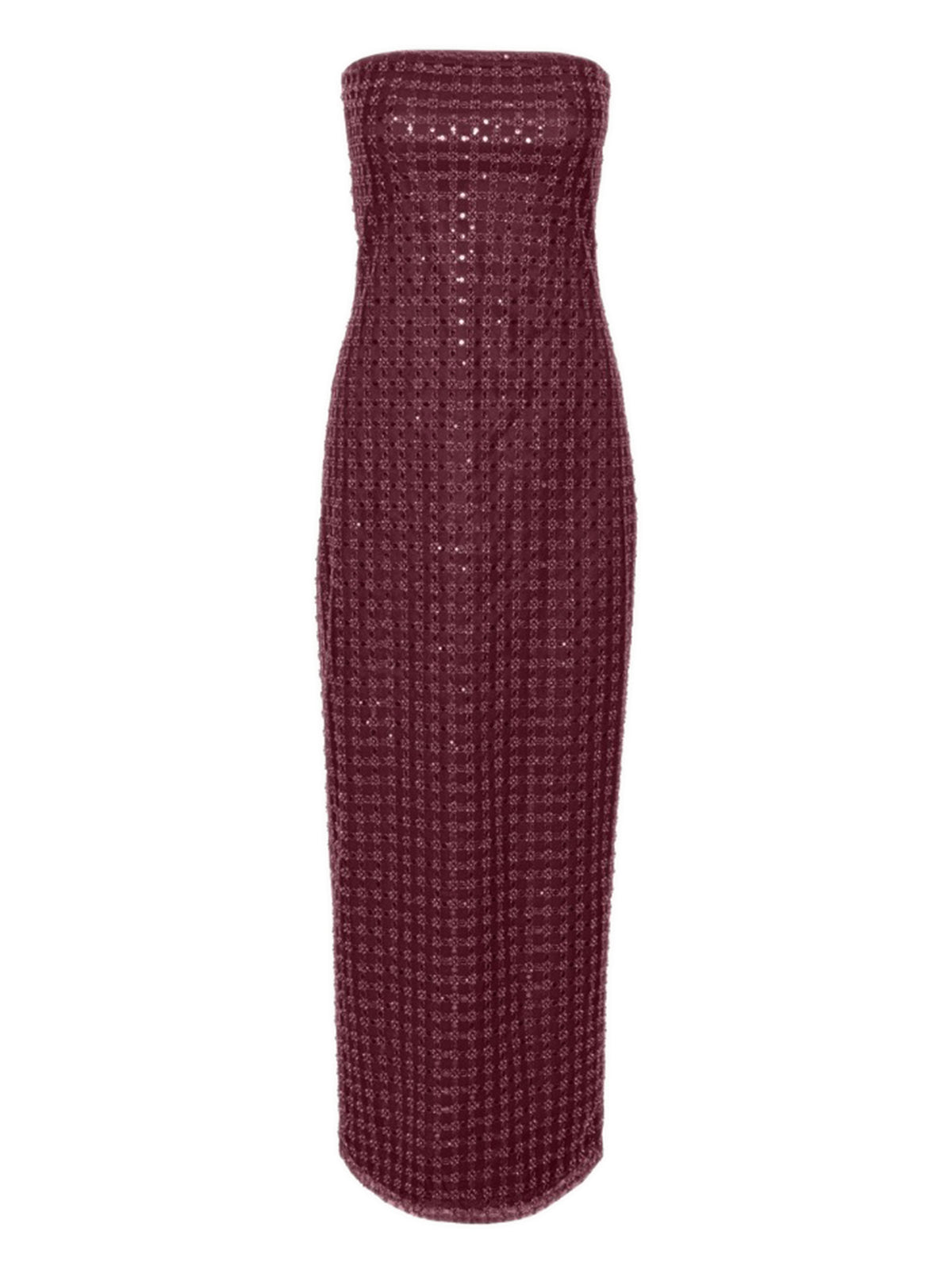 Beaded maxi tube dress