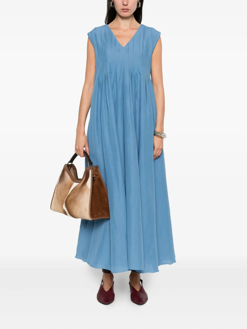 Cotton and ramie Piega dress