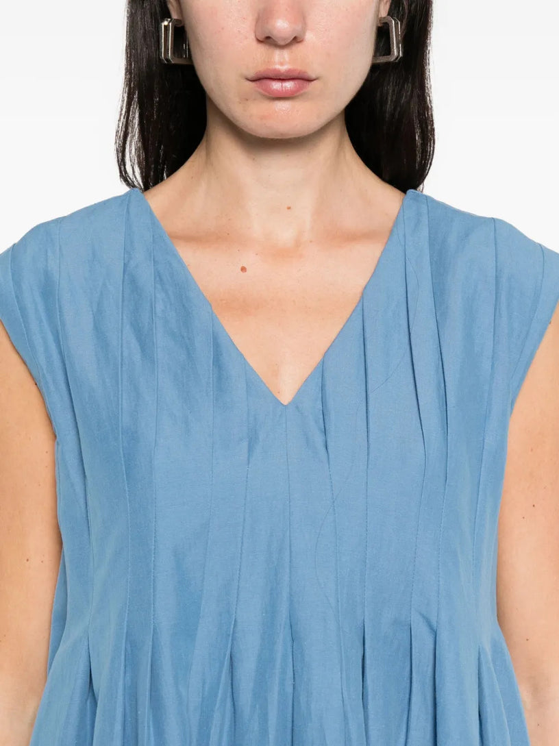 Cotton and ramie Piega dress