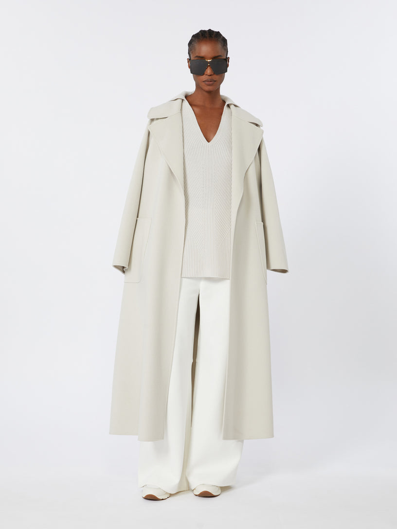 Doris wool dressing gown coat