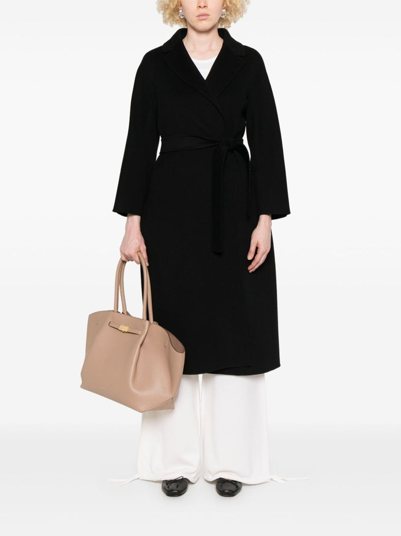 Esturia midi coat in wool drap