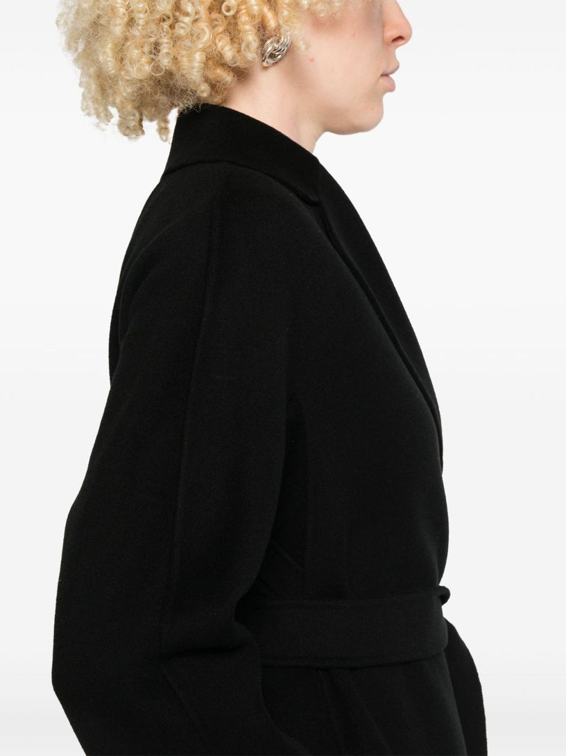 Esturia midi coat in wool drap