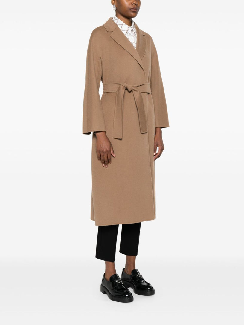 Esturia midi coat in wool drap