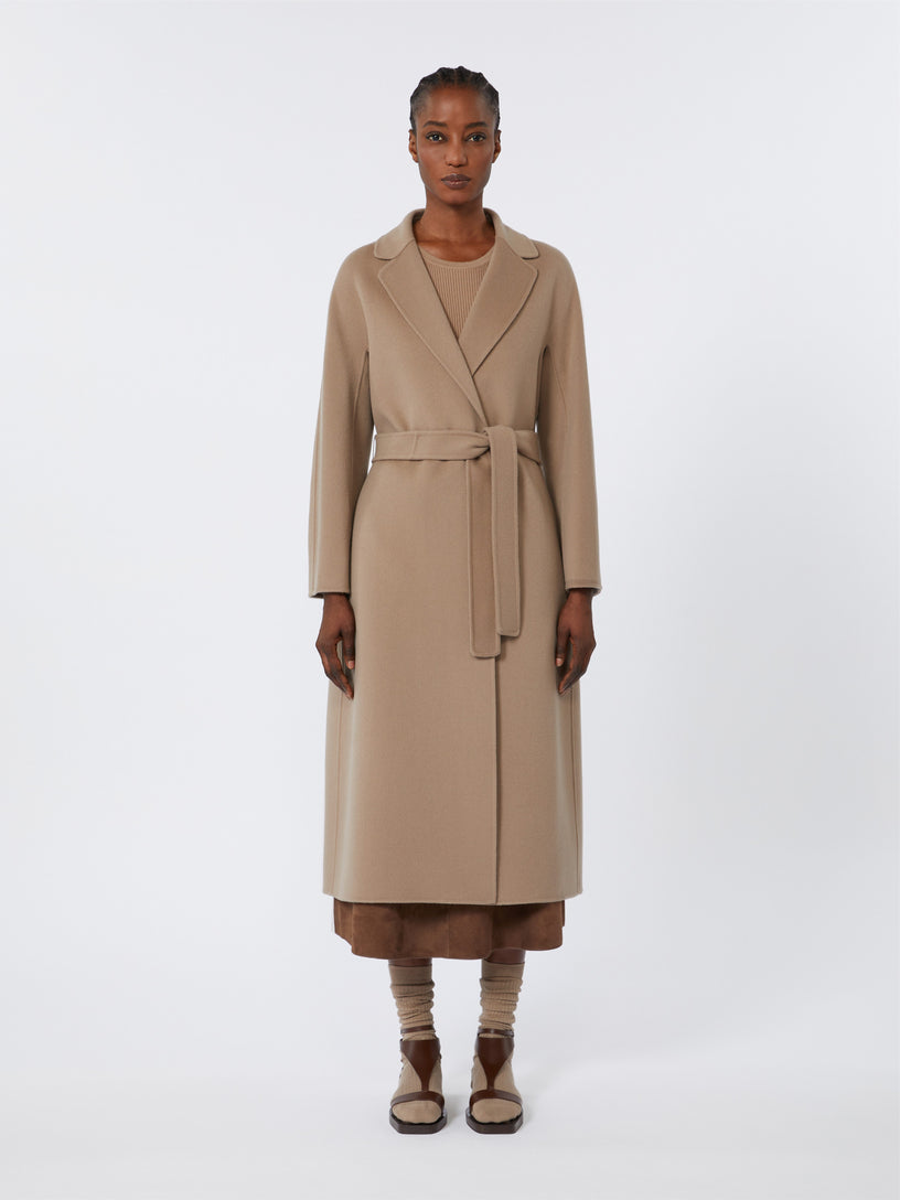 Esturia midi coat in wool drap