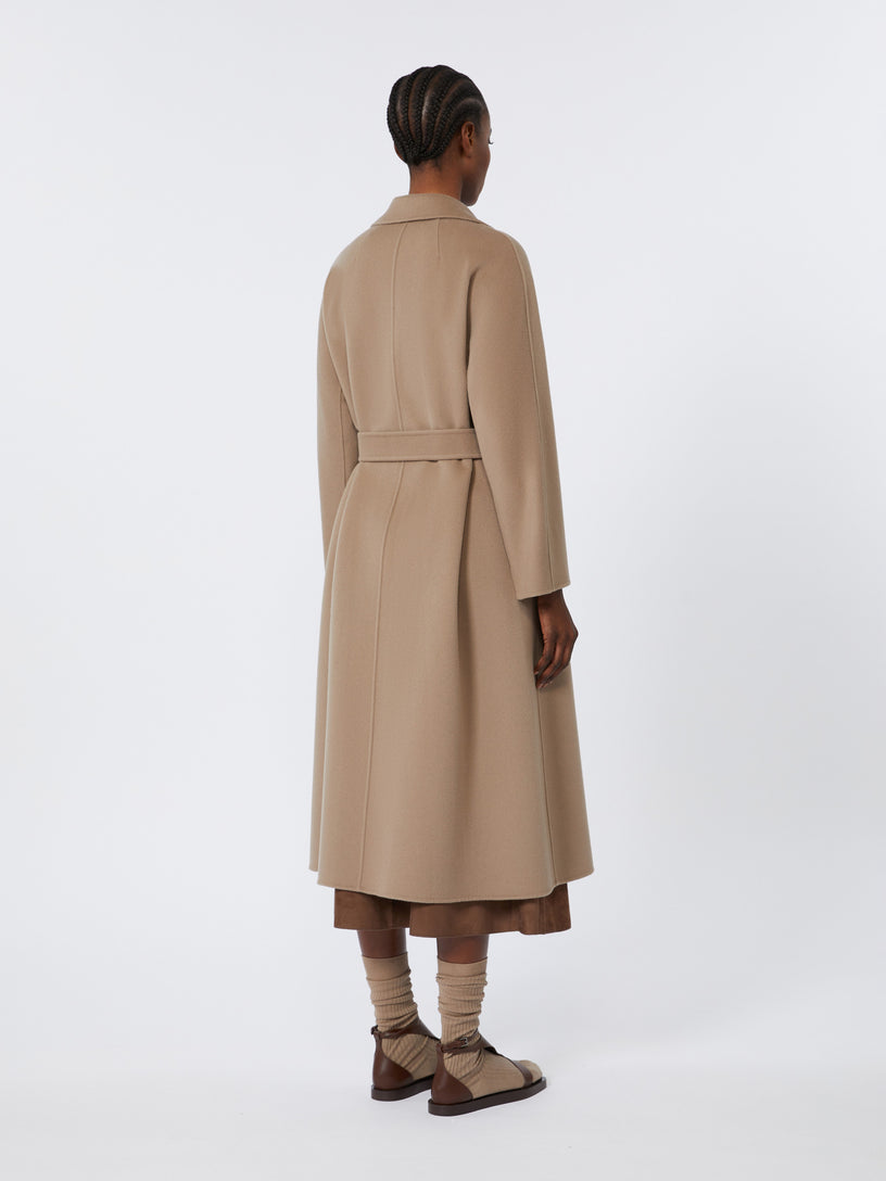 Esturia midi coat in wool drap