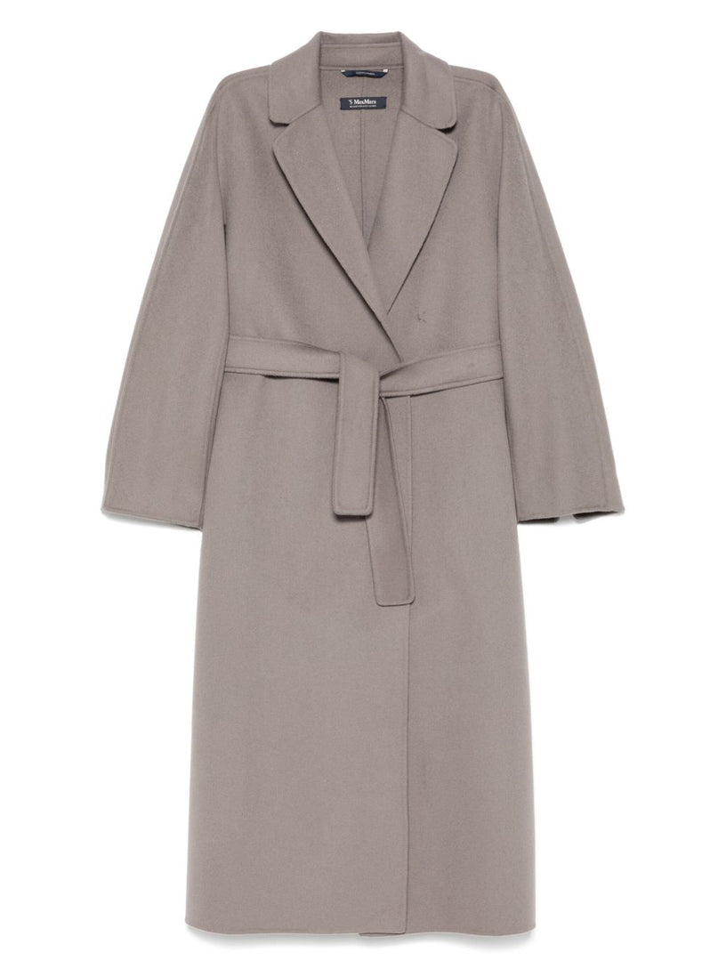 Esturia midi coat in wool drap