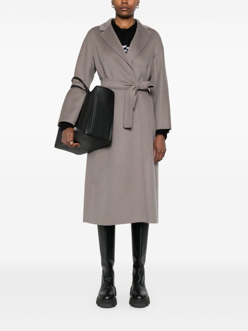 Esturia midi coat in wool drap
