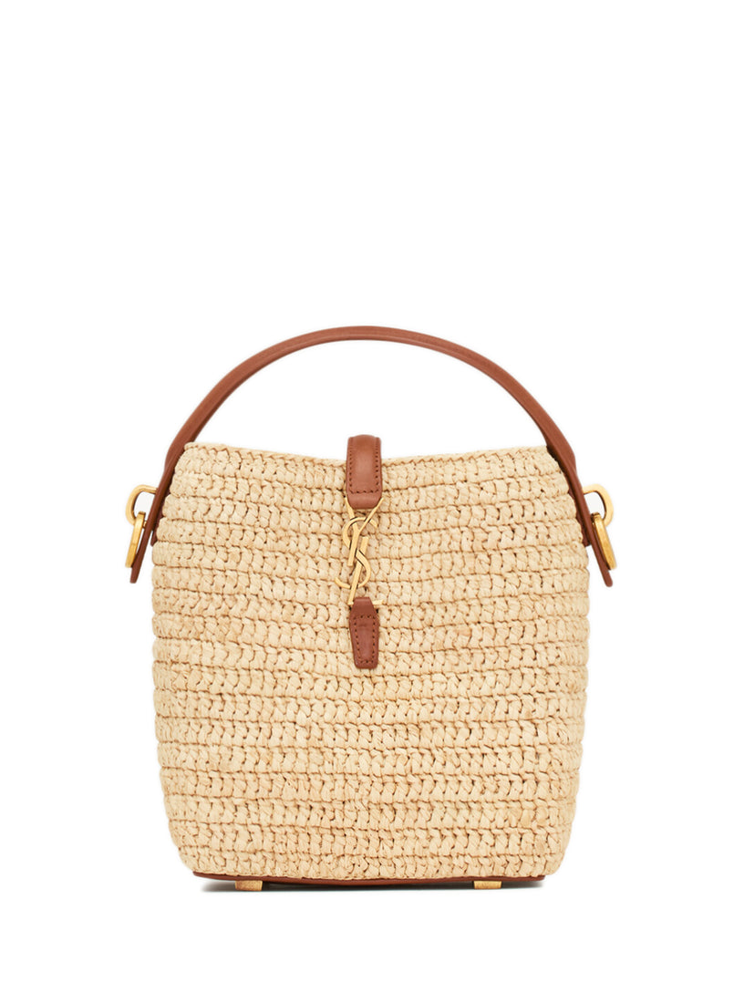 Le 37 mini raffia bag