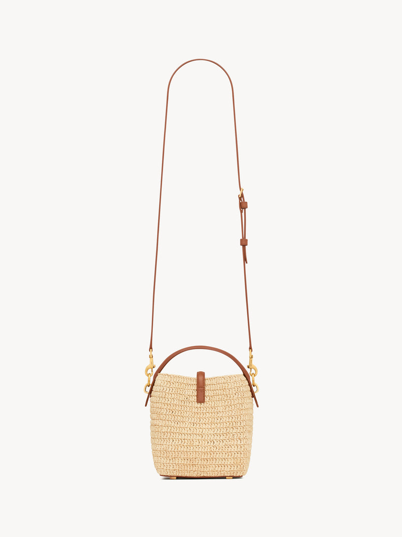 Le 37 mini raffia bag