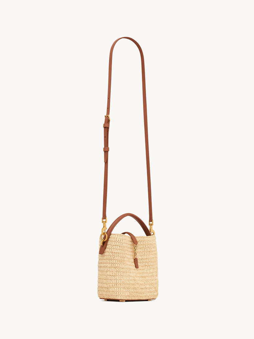 Le 37 mini raffia bag