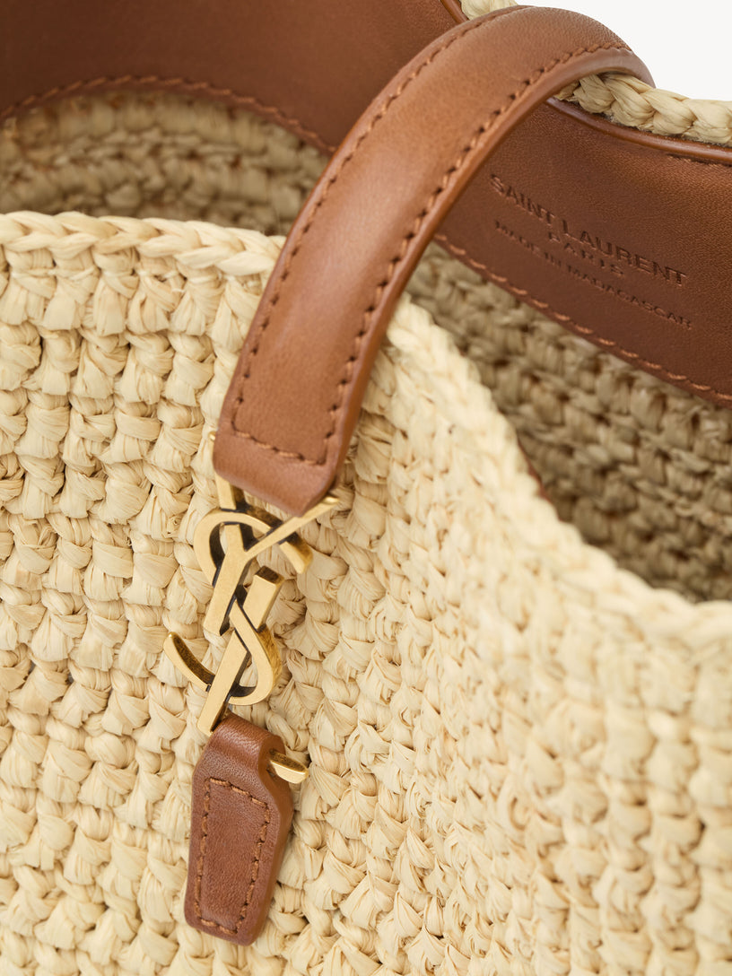 Le 37 mini raffia bag