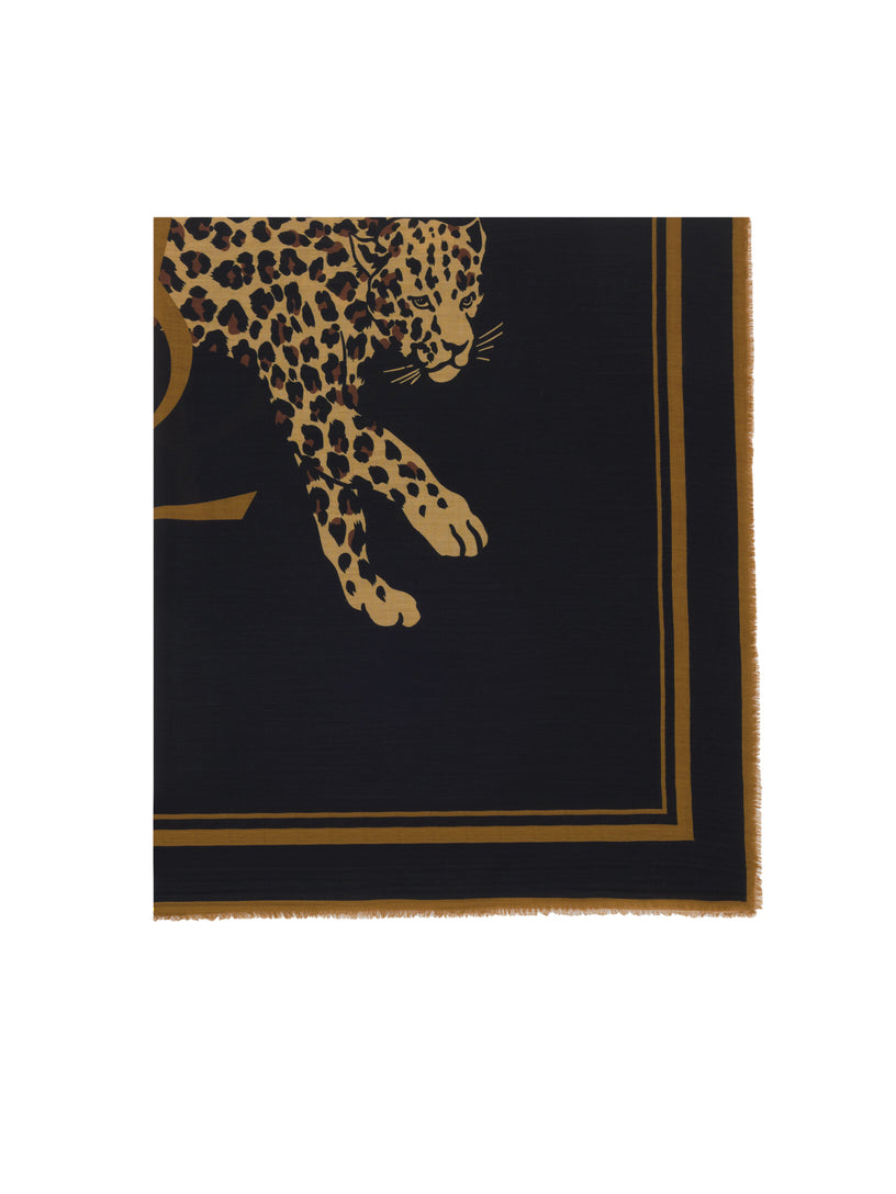 Cassandre Large Square Scarf in Wool Twill