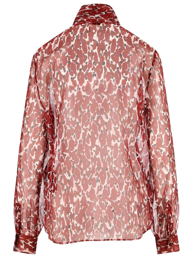 Silk floral blouse