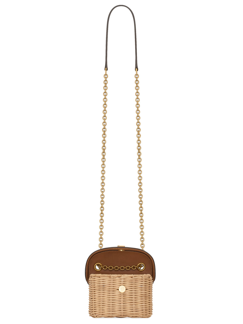 June micro wicker box bag