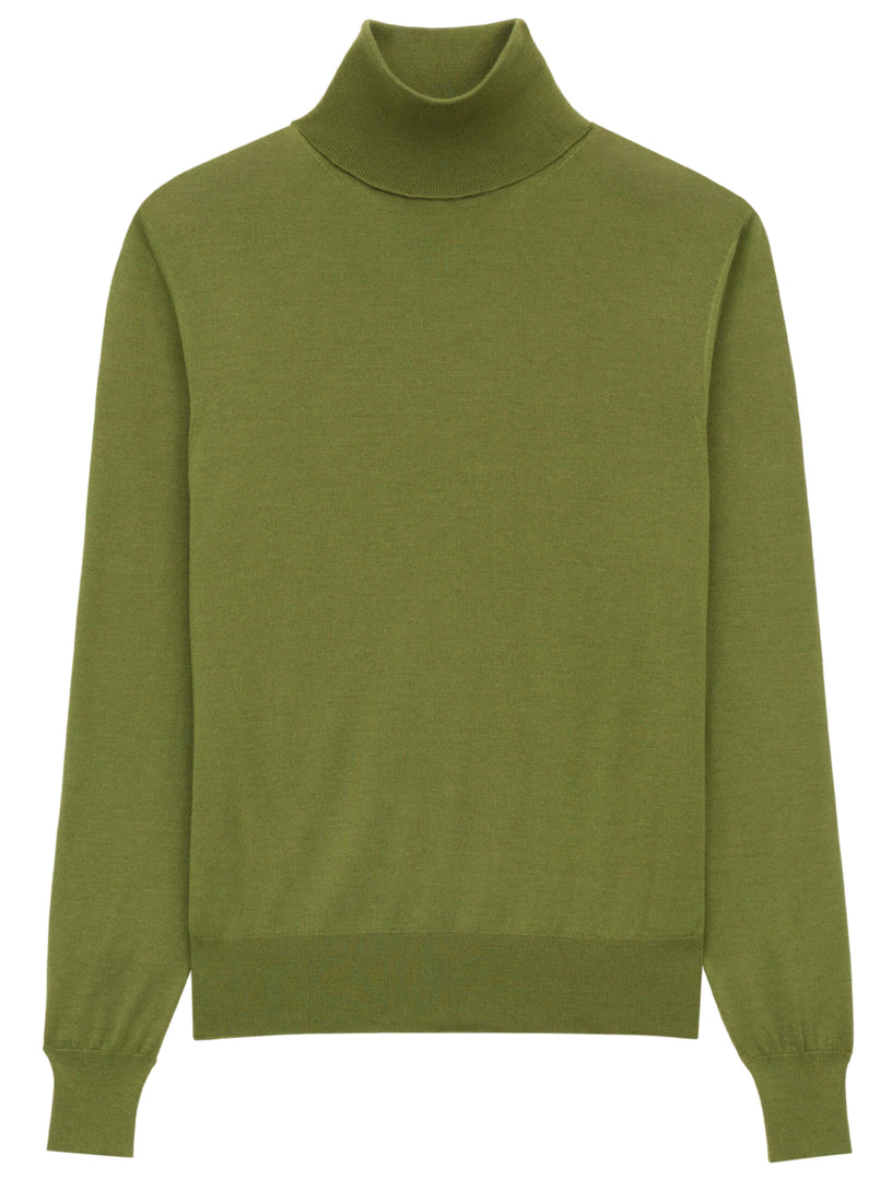 Cashmere, wool and silk turtleneck
