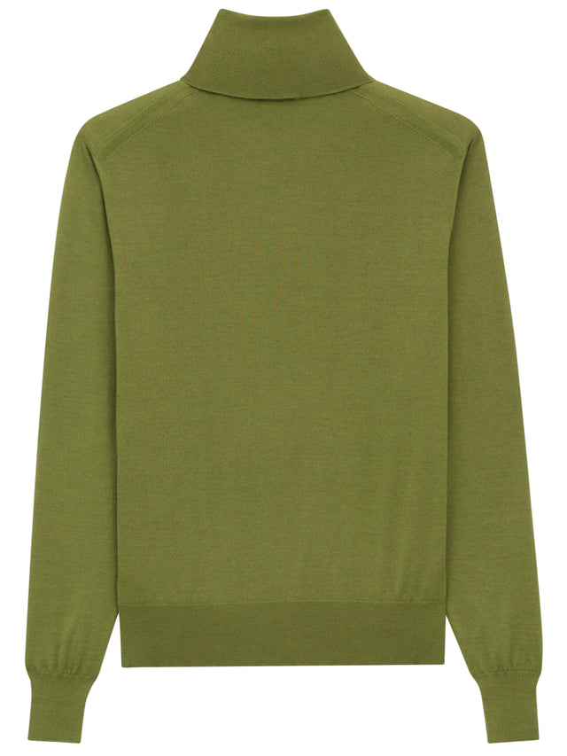 Cashmere, wool and silk turtleneck