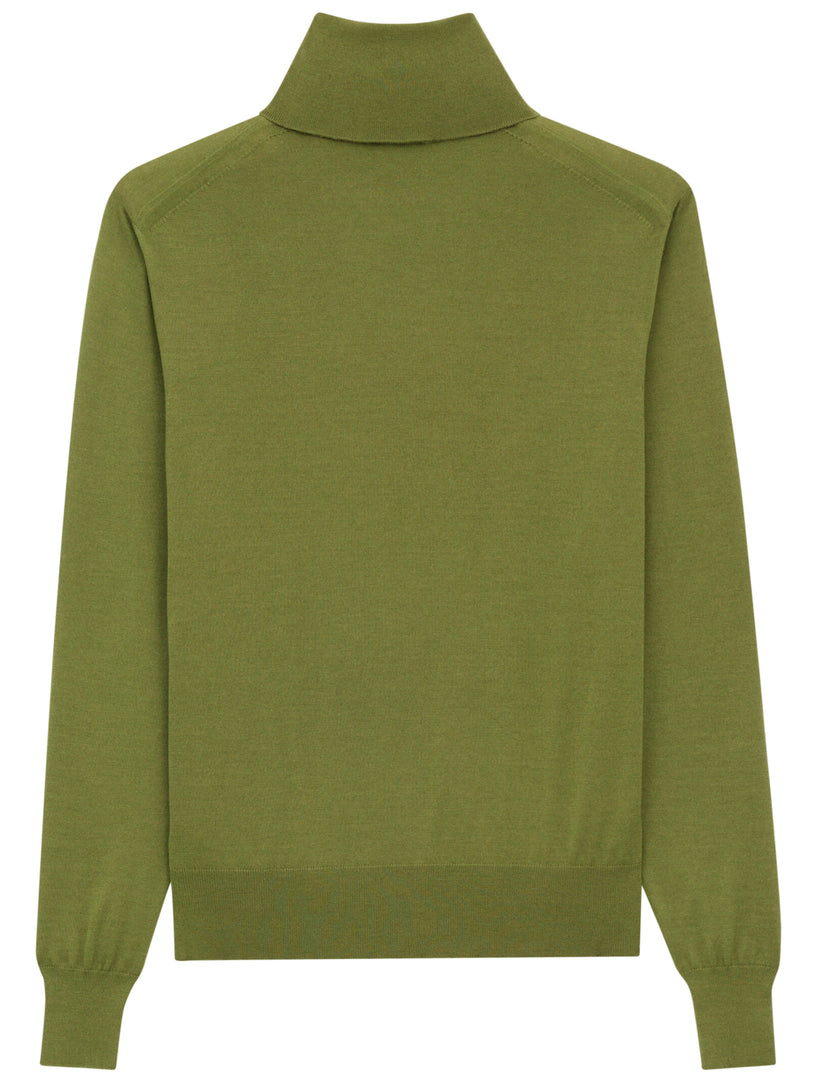 Cashmere, wool and silk turtleneck