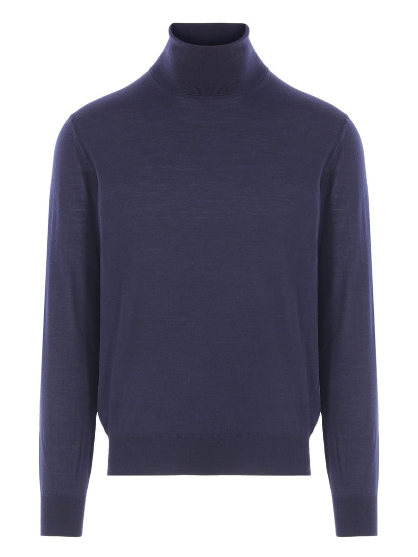 Cashmere, wool and silk turtleneck