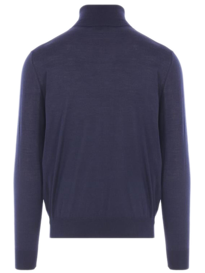 Cashmere, wool and silk turtleneck
