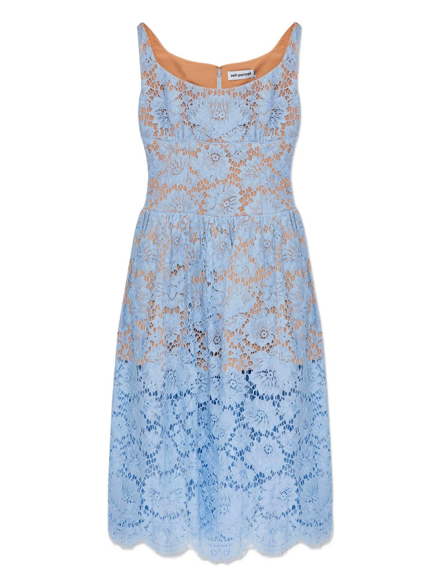 Floral lace midi dress