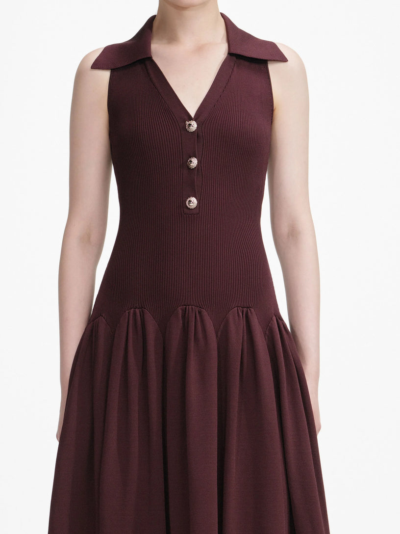 Rhinestone mesh maxi dress