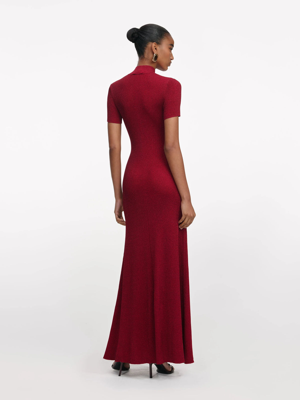 Velvet Bandeau maxi dress