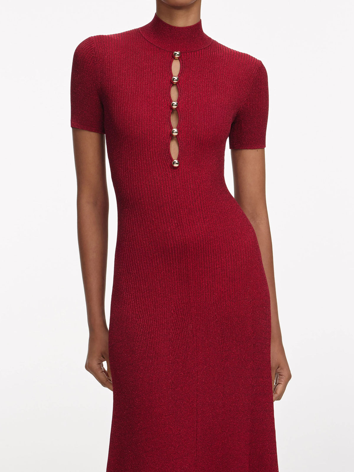 Velvet Bandeau maxi dress