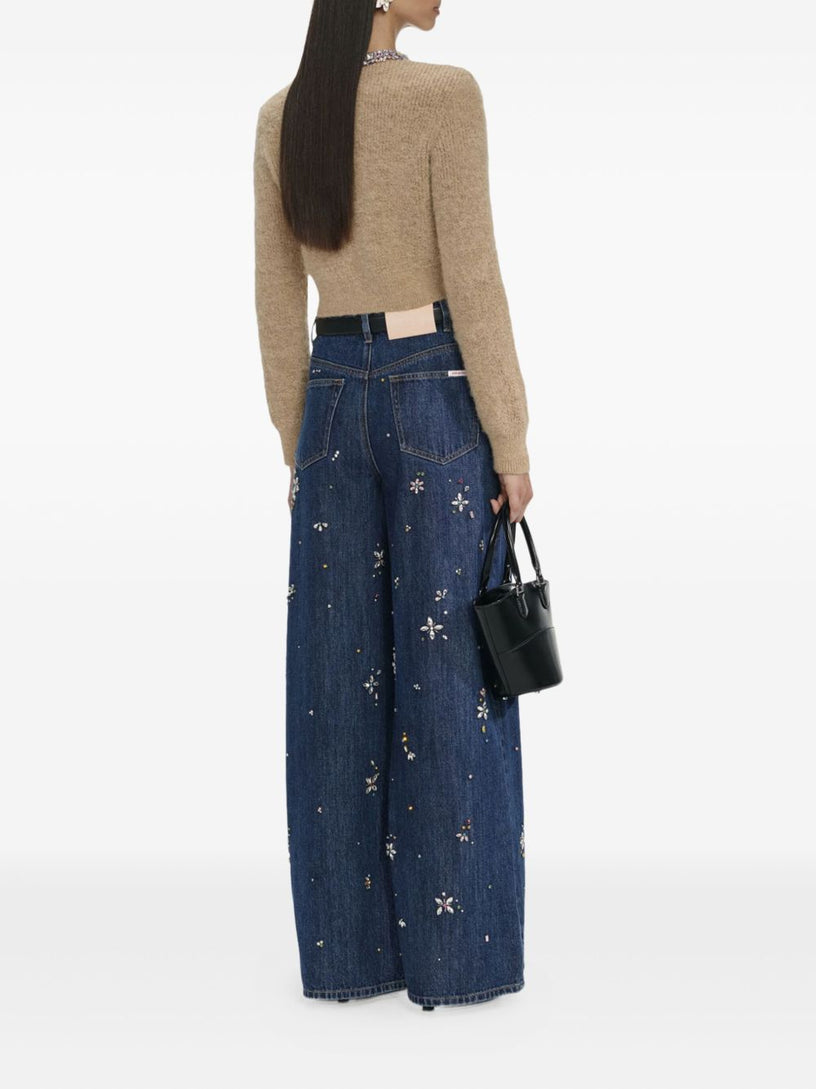 Embellished trim cardigan