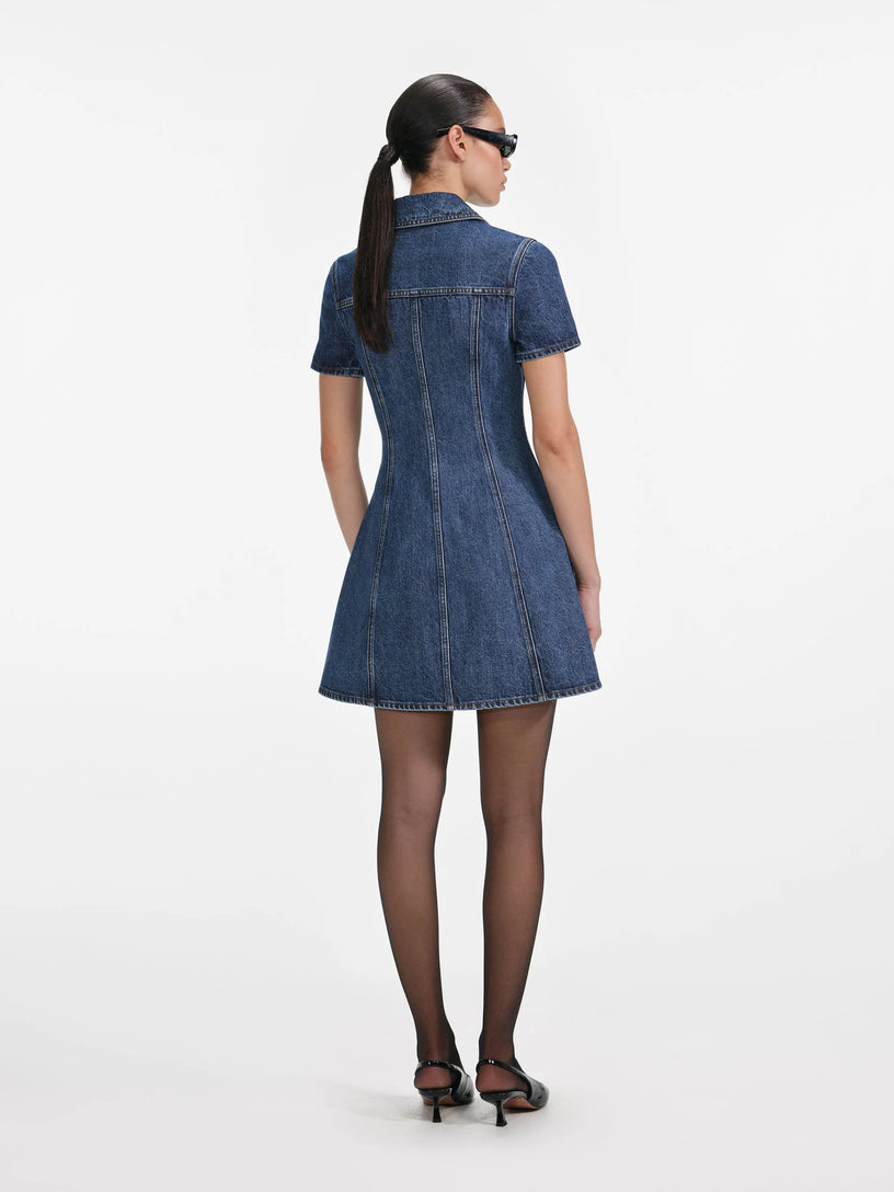 Denim mini dress