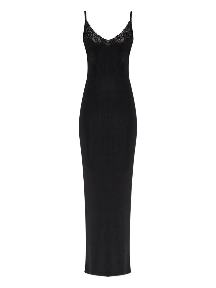 Viscose knit maxi dress