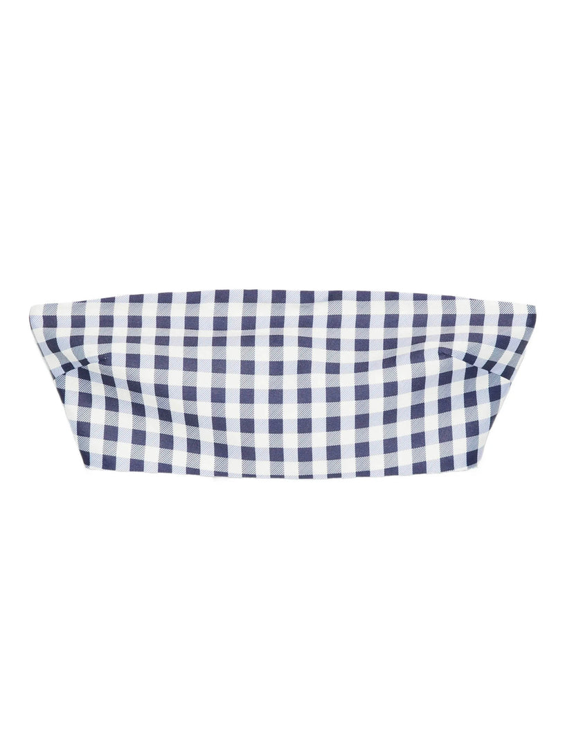 Gingham Bandeau Top