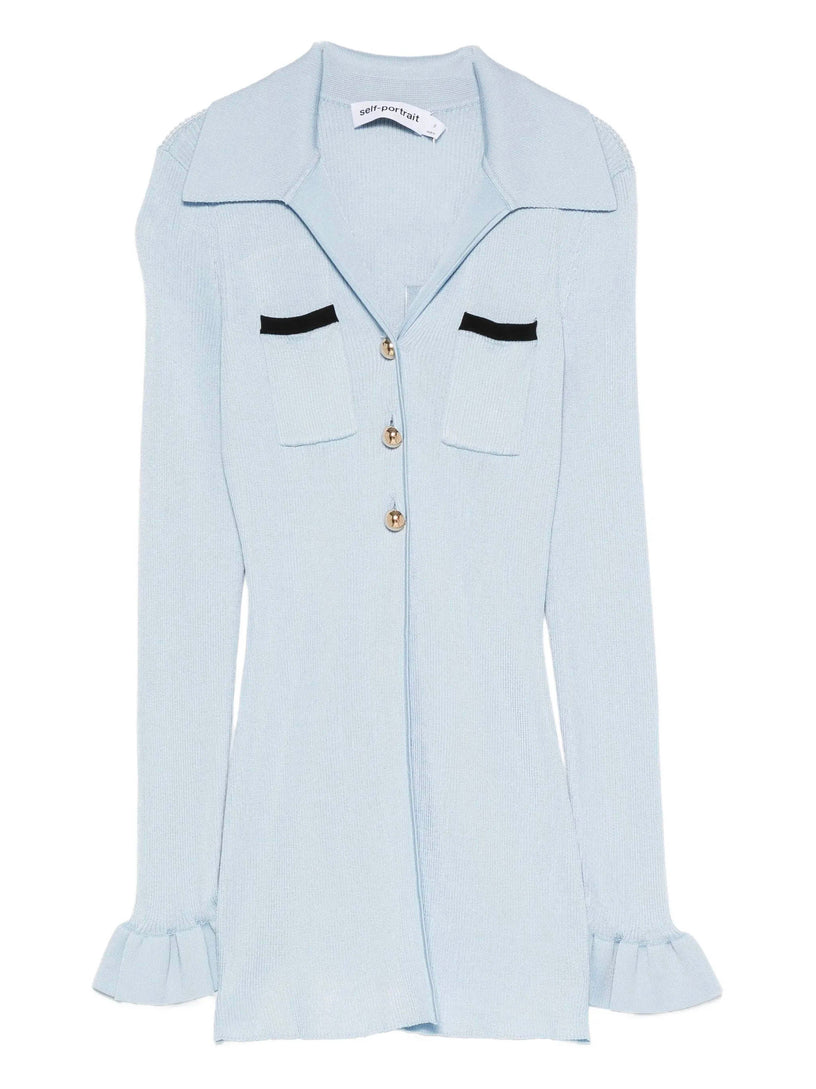 Ribbed viscose knit longline top