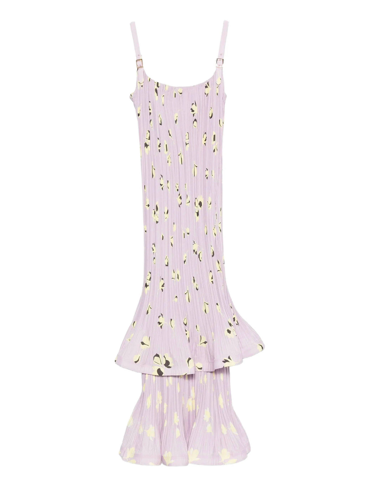 Floral Pleated Midi Dress