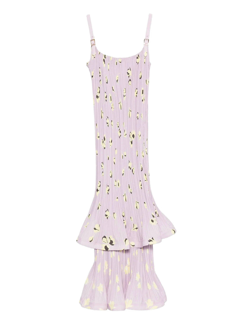 Floral Pleated Midi Dress