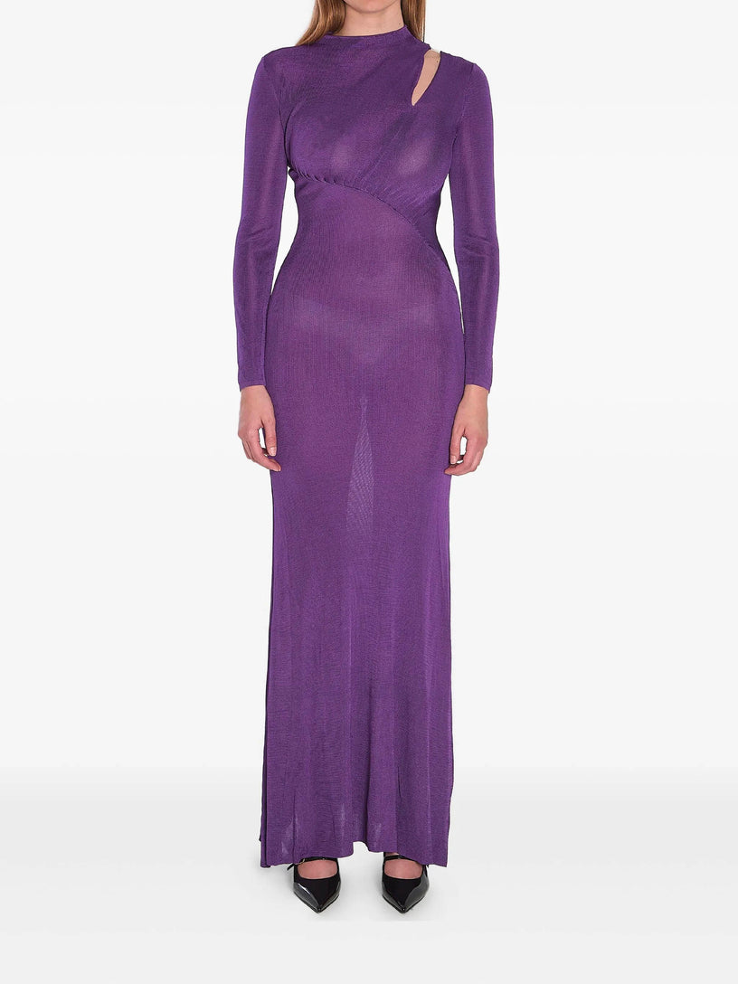 Viscose knit maxi dress