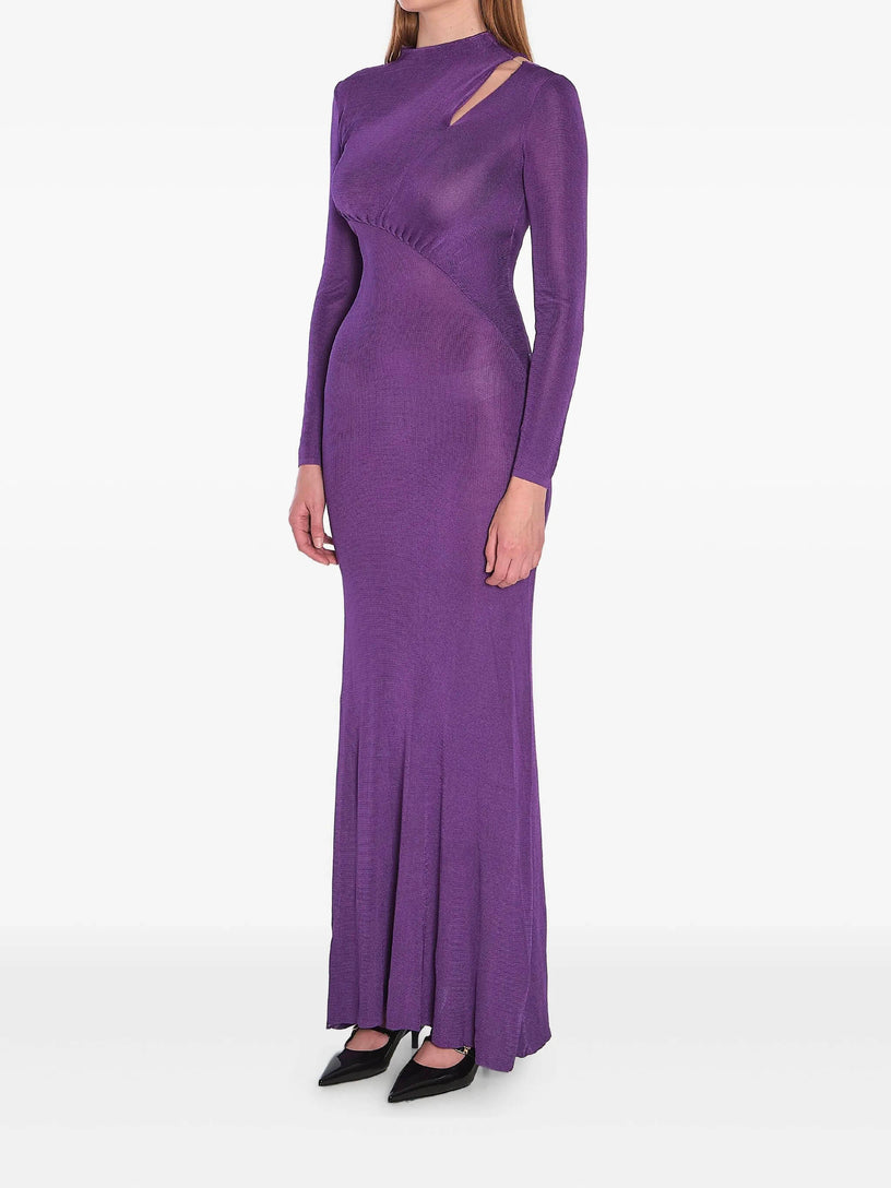 Viscose knit maxi dress