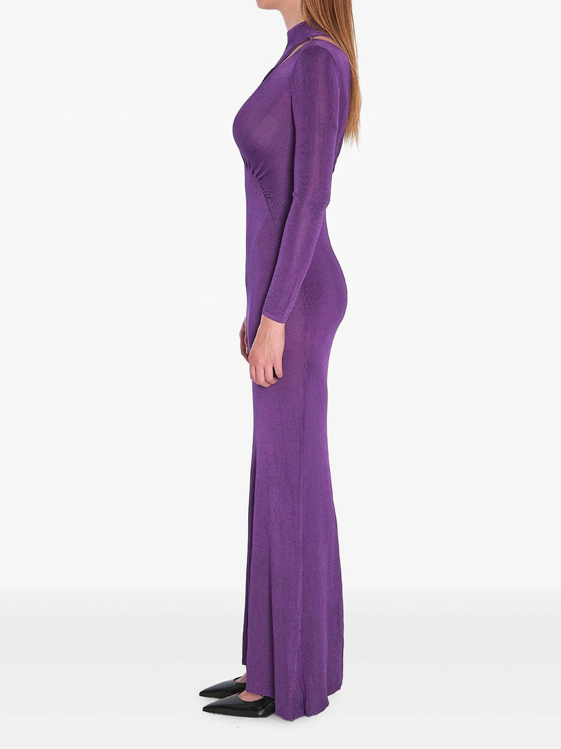 Viscose knit maxi dress