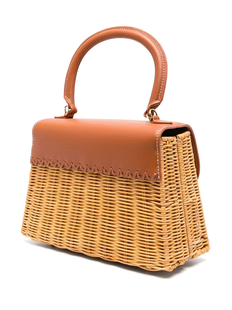 Rattan Mini Bow Bag