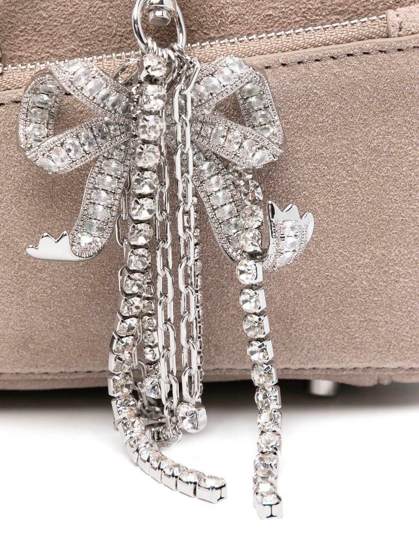 Baguette shoulder bag with charm