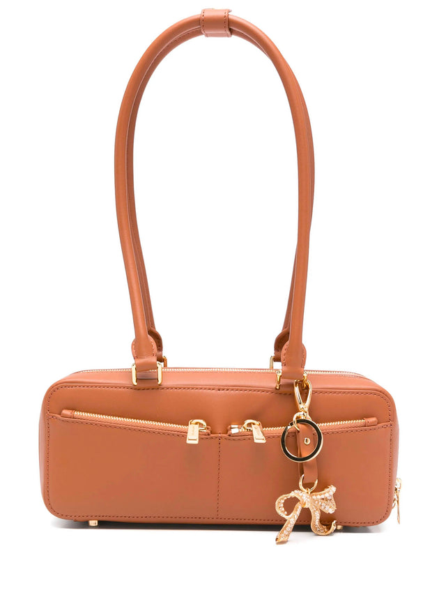 Baguette Shoulder Bag With Charm