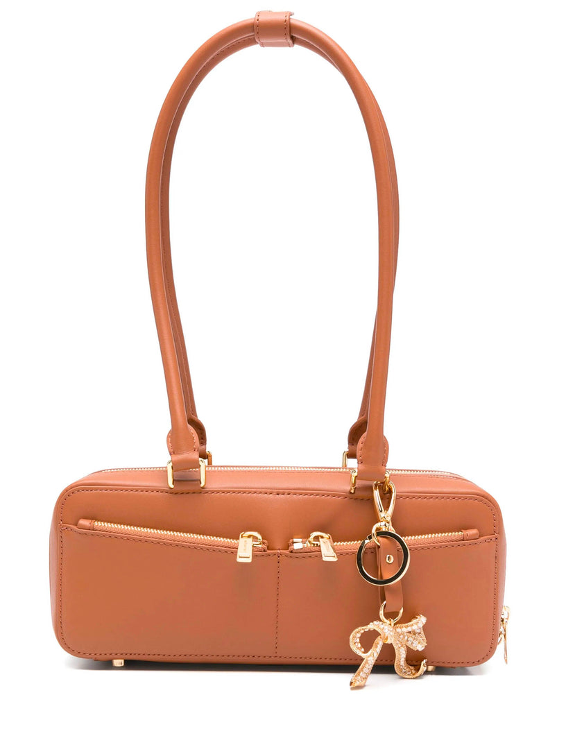 Baguette Shoulder Bag With Charm