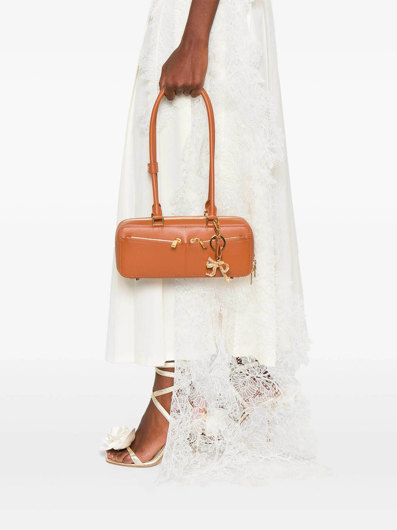 Baguette Shoulder Bag With Charm