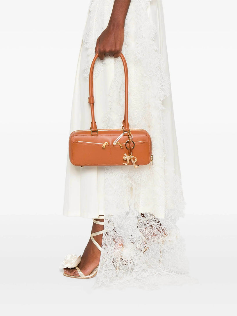 Baguette Shoulder Bag With Charm