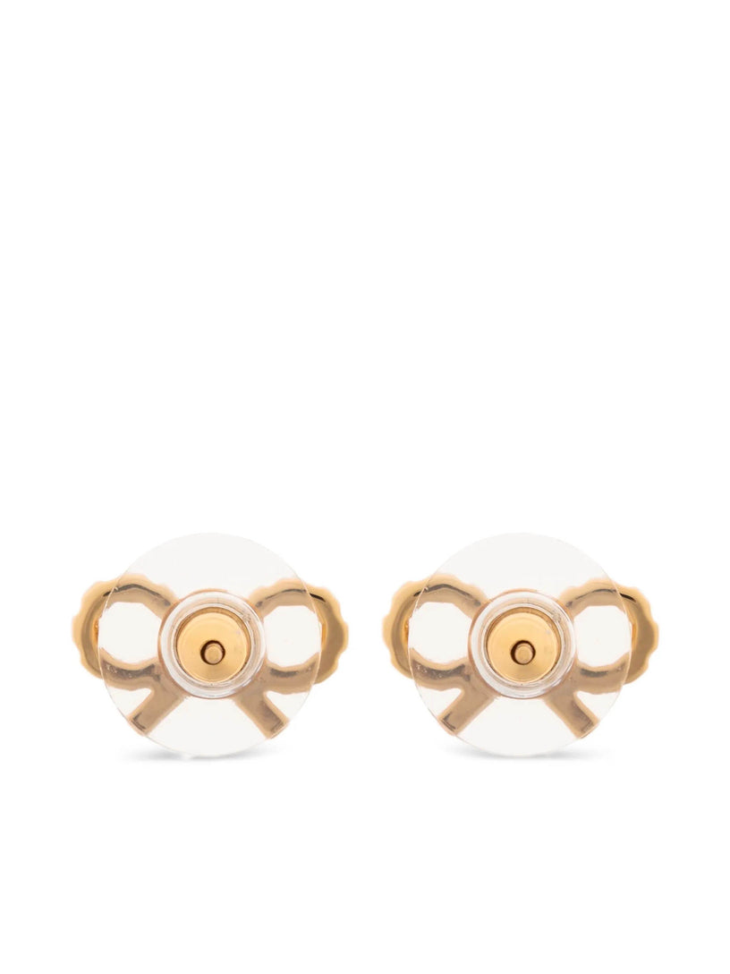 Micro Gold Bow Earrings