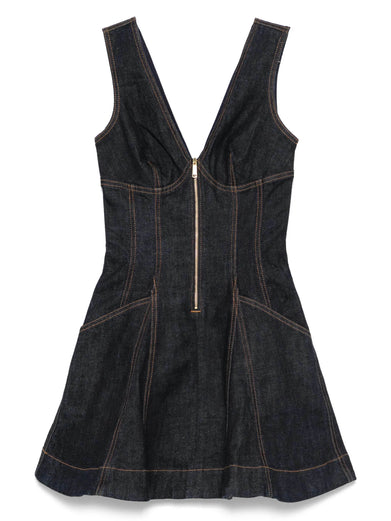 Denim mini dress