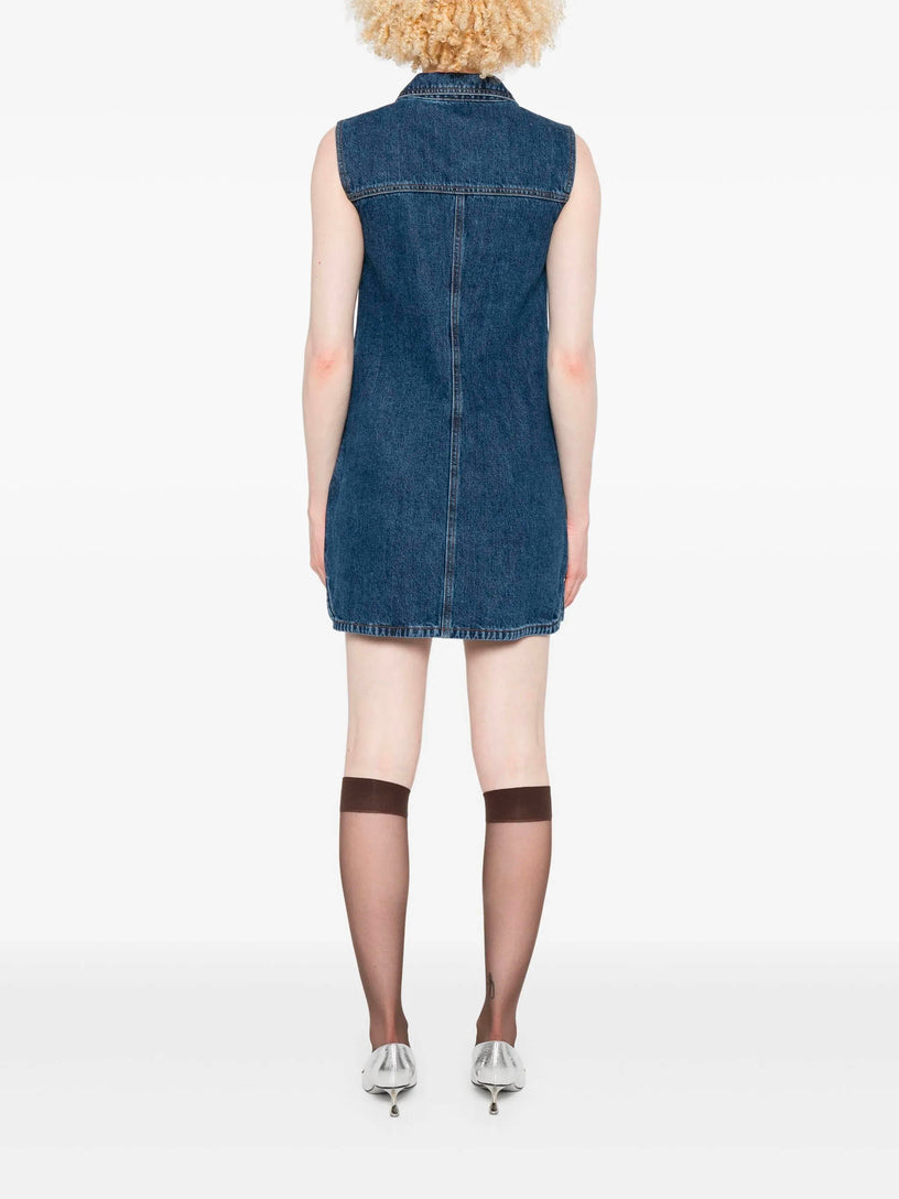 Denim Sleeveless Mini Dress