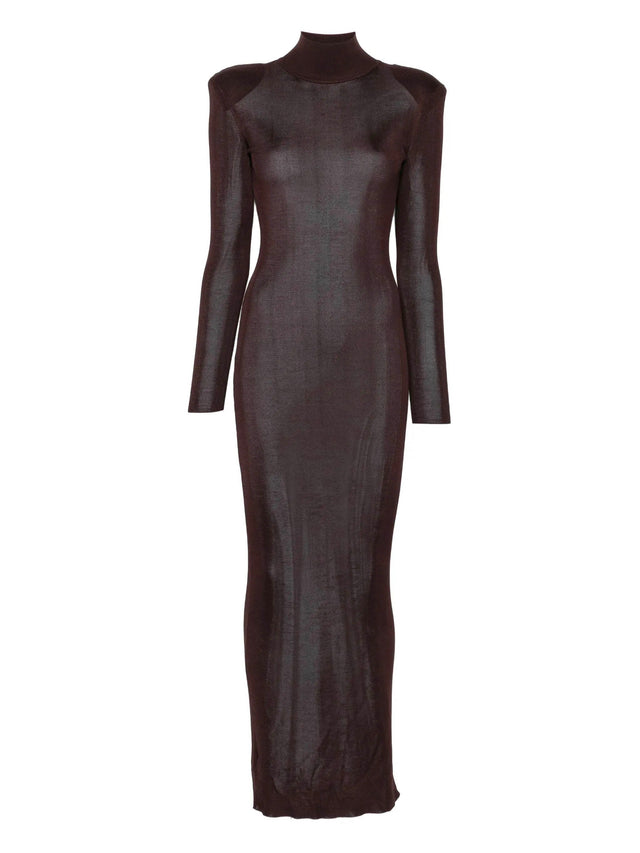 Viscose knit maxi dress