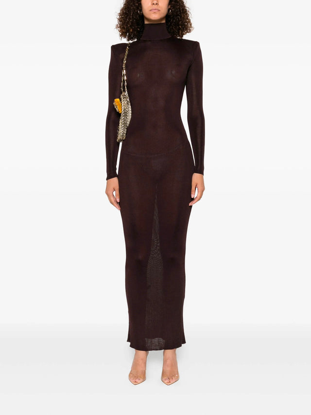 Viscose knit maxi dress